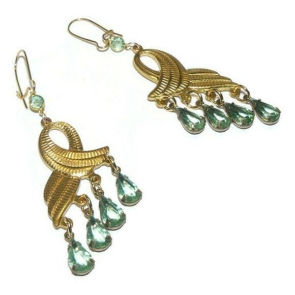 Handcrafted Chandelier Earrings - Picture 5 of 6